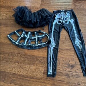 3‎ Piece Skeleton Bone Halloween Costume